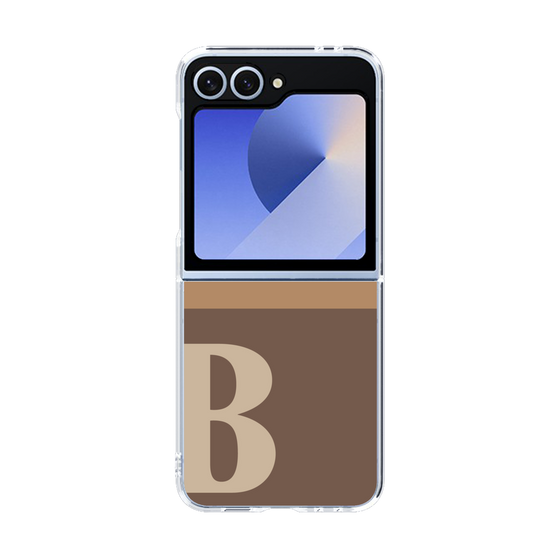 Clear Case［ オリジナル - initial two tone - B brown ］