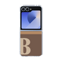 Clear Case［ オリジナル - initial two tone - B brown ］
