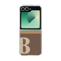 Clear Case［ オリジナル - initial two tone - B brown ］