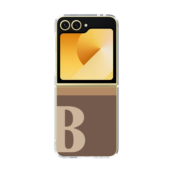 Clear Case［ オリジナル - initial two tone - B brown ］