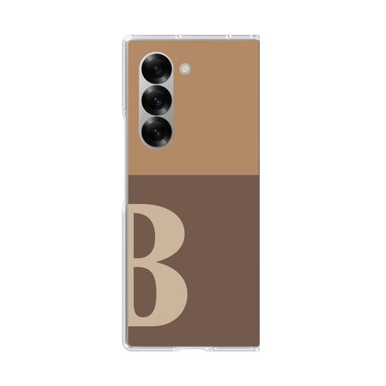 Clear Case［ オリジナル - initial two tone - B brown ］