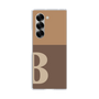 Clear Case［ オリジナル - initial two tone - B brown ］