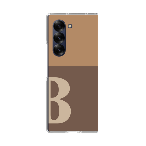 Clear Case［ オリジナル - initial two tone - B brown ］