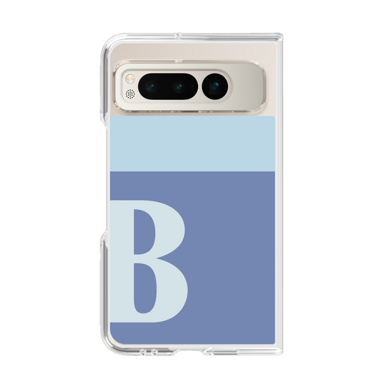 Clear Case［ Original - initial two tone - B blue ］