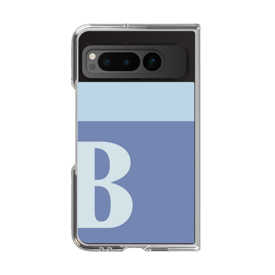 Clear Case［ Original - initial two tone - B blue ］