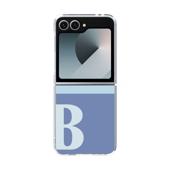 Clear Case［ オリジナル - initial two tone - B blue ］