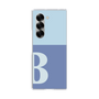 Clear Case［ オリジナル - initial two tone - B blue ］