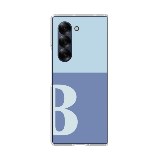 Clear Case［ オリジナル - initial two tone - B blue ］