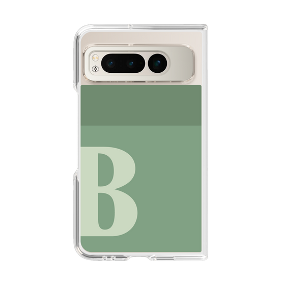 Clear Case［ Original - initial two tone - B green ］