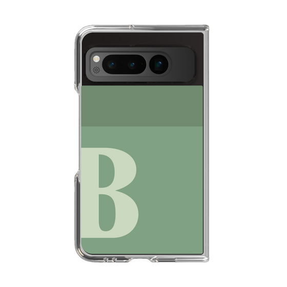 Clear Case［ Original - initial two tone - B green ］