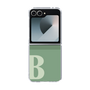 Clear Case［ オリジナル - initial two tone - B green ］
