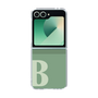 Clear Case［ オリジナル - initial two tone - B green ］