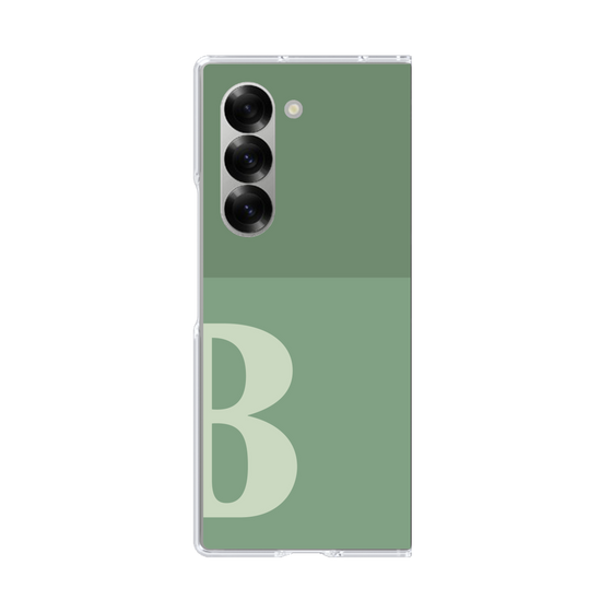 Clear Case［ オリジナル - initial two tone - B green ］