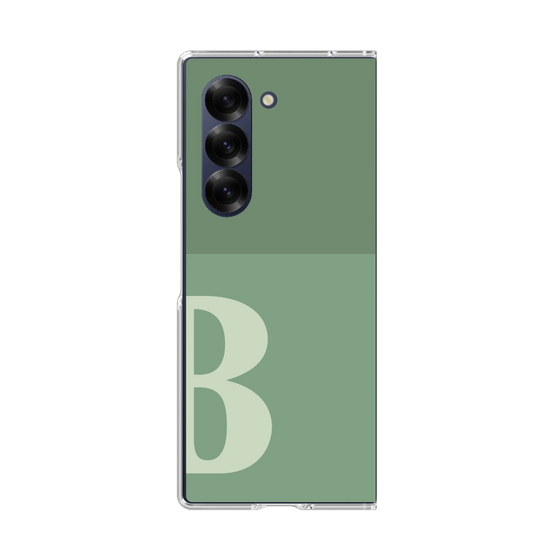 Clear Case［ オリジナル - initial two tone - B green ］
