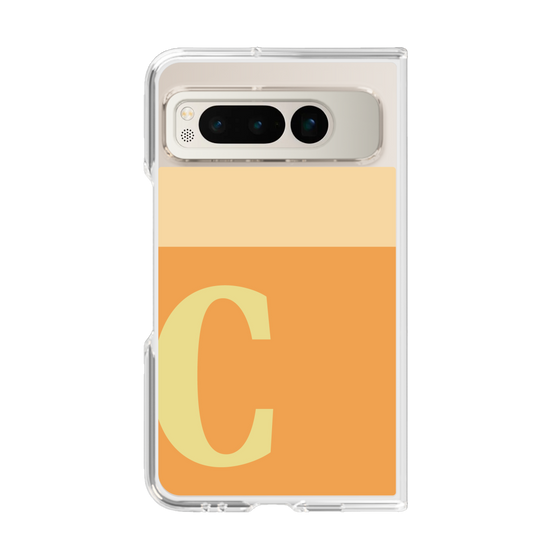 Clear Case［ Original - initial two tone - C orange ］