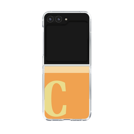 Clear Case［ Original - initial two tone - C orange ］