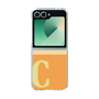 Clear Case［ オリジナル - initial two tone - C orange ］