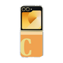 Clear Case［ オリジナル - initial two tone - C orange ］