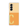Clear Case［ オリジナル - initial two tone - C orange ］