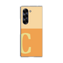 Clear Case［ オリジナル - initial two tone - C orange ］