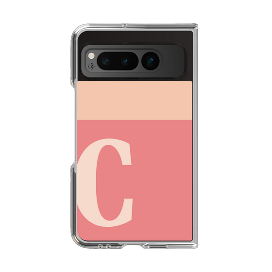 Clear Case［ Original - initial two tone - C pink ］