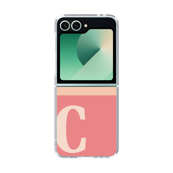 Clear Case［ オリジナル - initial two tone - C pink ］