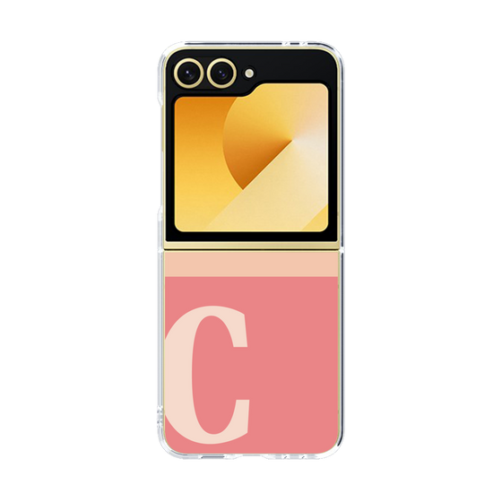 Clear Case［ オリジナル - initial two tone - C pink ］