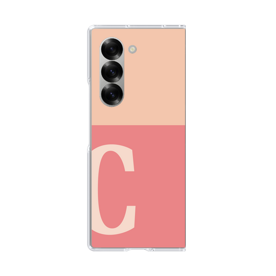 Clear Case［ オリジナル - initial two tone - C pink ］