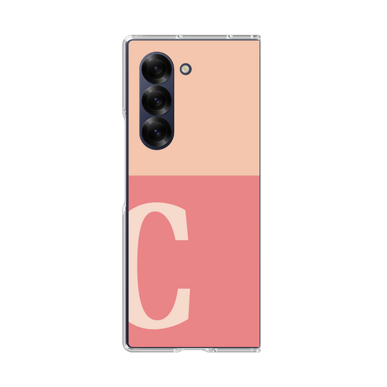 Clear Case［ オリジナル - initial two tone - C pink ］
