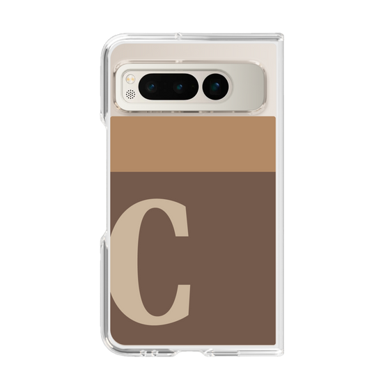 Clear Case［ Original - initial two tone - C brown ］