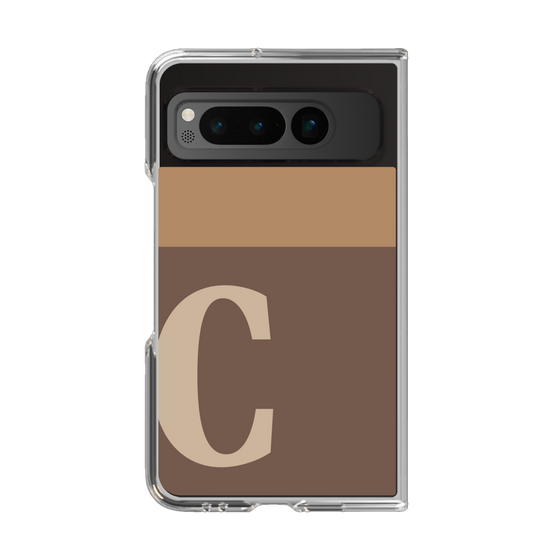 Clear Case［ Original - initial two tone - C brown ］