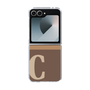 Clear Case［ オリジナル - initial two tone - C brown ］