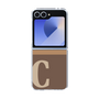 Clear Case［ オリジナル - initial two tone - C brown ］