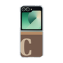 Clear Case［ オリジナル - initial two tone - C brown ］