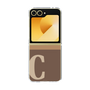 Clear Case［ オリジナル - initial two tone - C brown ］