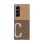 Clear Case［ オリジナル - initial two tone - C brown ］