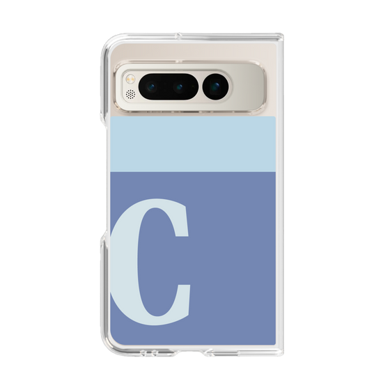 Clear Case［ Original - initial two tone - C blue ］
