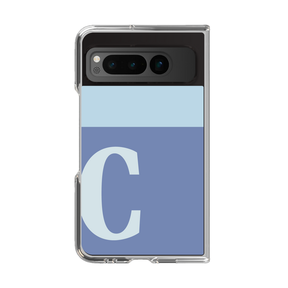 Clear Case［ Original - initial two tone - C blue ］