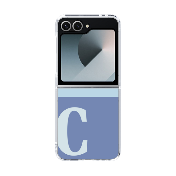 Clear Case［ オリジナル - initial two tone - C blue ］