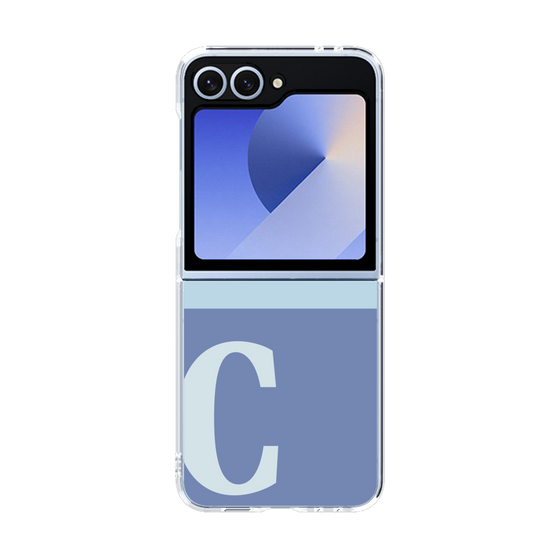 Clear Case［ オリジナル - initial two tone - C blue ］