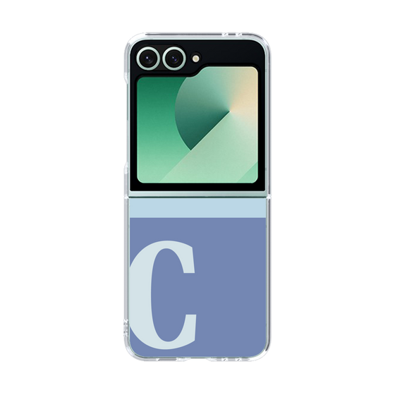 Clear Case［ オリジナル - initial two tone - C blue ］
