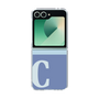 Clear Case［ オリジナル - initial two tone - C blue ］