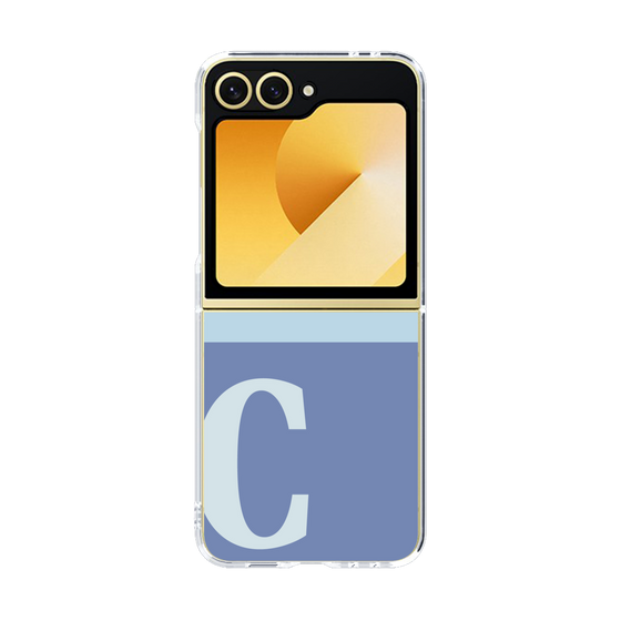 Clear Case［ オリジナル - initial two tone - C blue ］