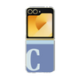 Clear Case［ オリジナル - initial two tone - C blue ］