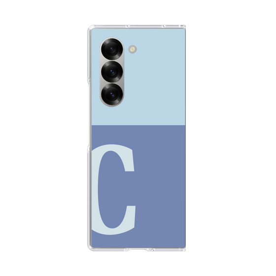 Clear Case［ オリジナル - initial two tone - C blue ］
