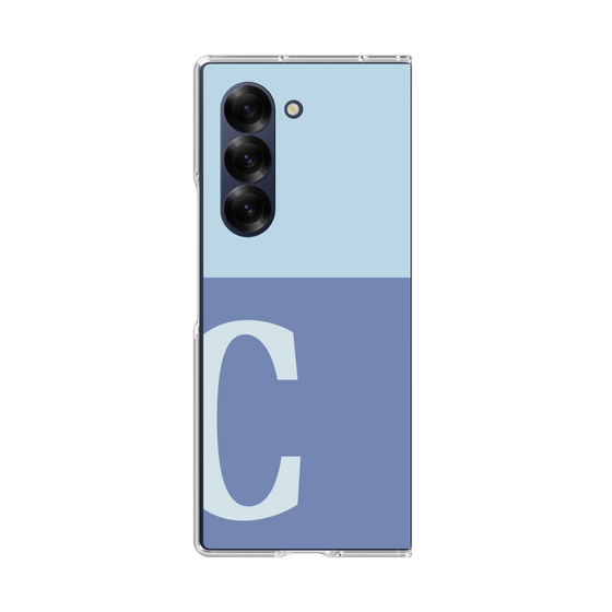 Clear Case［ オリジナル - initial two tone - C blue ］