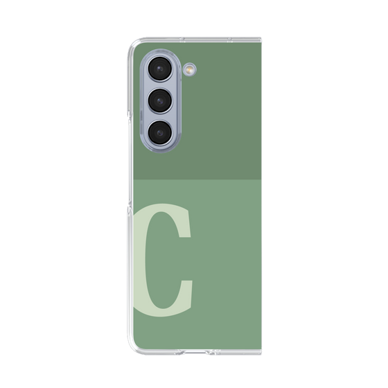 Clear Case［ Original - initial two tone - C green ］