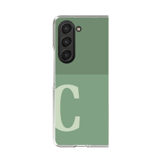 Clear Case［ Original - initial two tone - C green ］