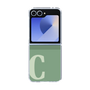 Clear Case［ オリジナル - initial two tone - C green ］
