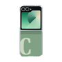 Clear Case［ オリジナル - initial two tone - C green ］